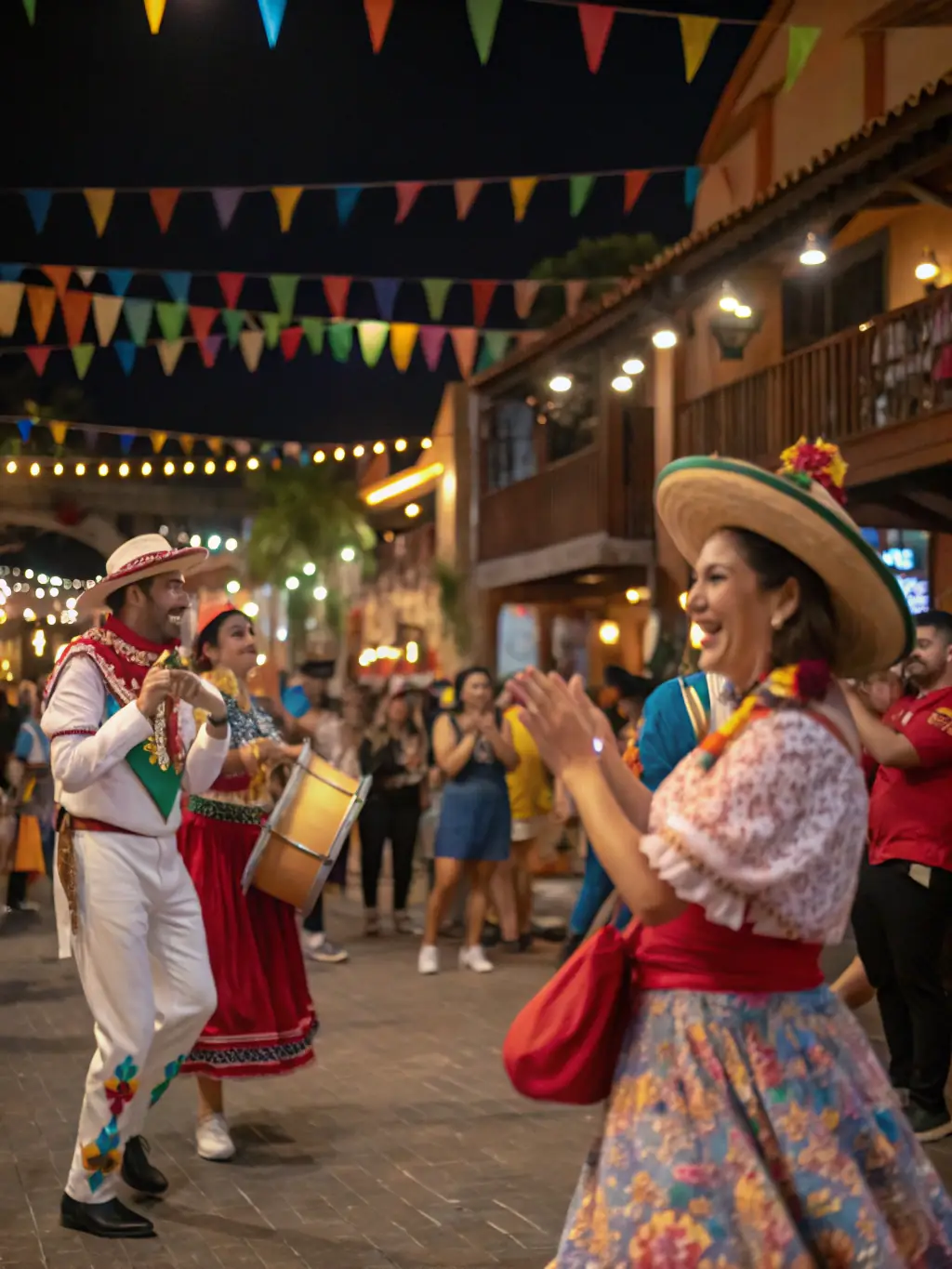 A captivating image of travelers participating in a local festival, showcasing the cultural immersion travel experience offered by Freefly.